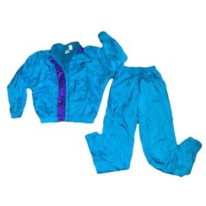 Vintage 90s Nike Teal Track Suit